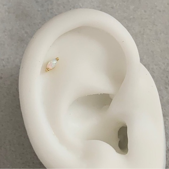 Modest Lu Jewelry - 18k Gold Opal Crystal Teardrop Earring Brand New